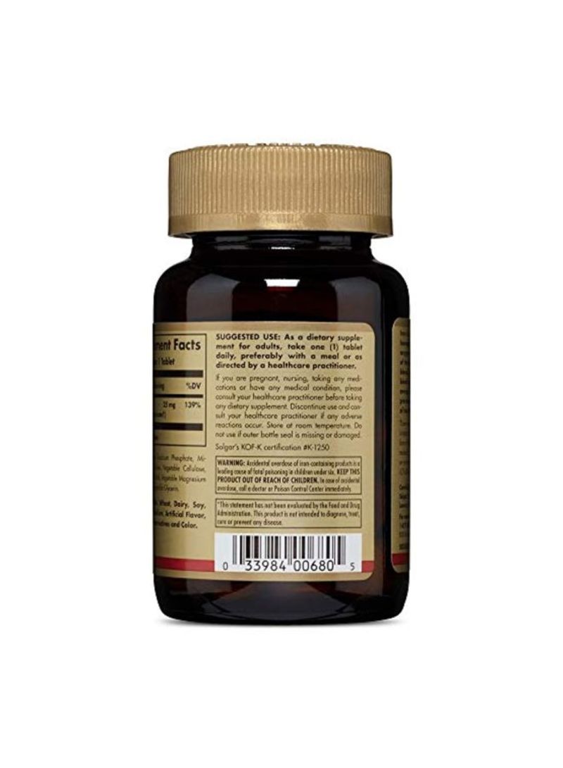 Solgar Chelated Iron Dietary Supplement - 100 Tablets - Image 3