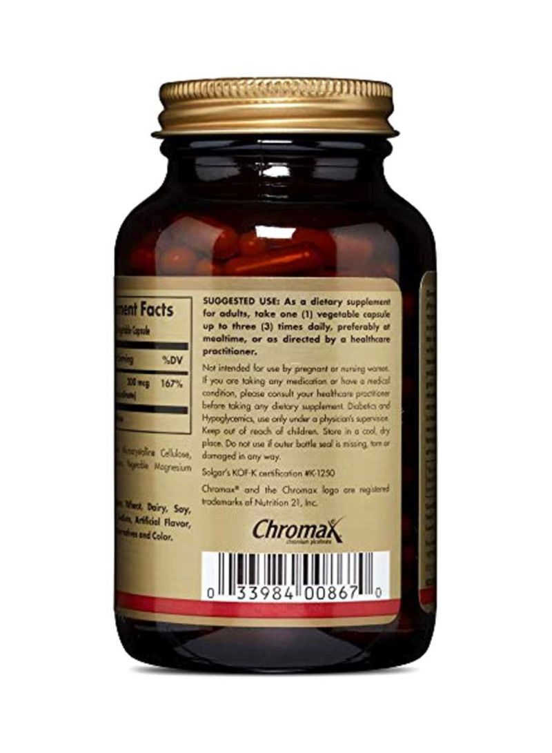 Solgar Chromium Picolinate 200 mcg Dietary Supplement - 180 Vegetable Capsules - Image 3