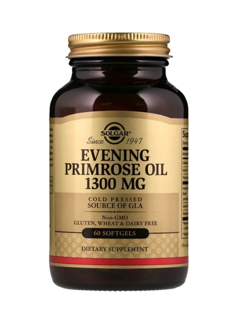 سولجر مكمل غذائي مسائي بزيت زهرة الربيع بتركيز 1300 مجم - 60 كبسولة هلامية