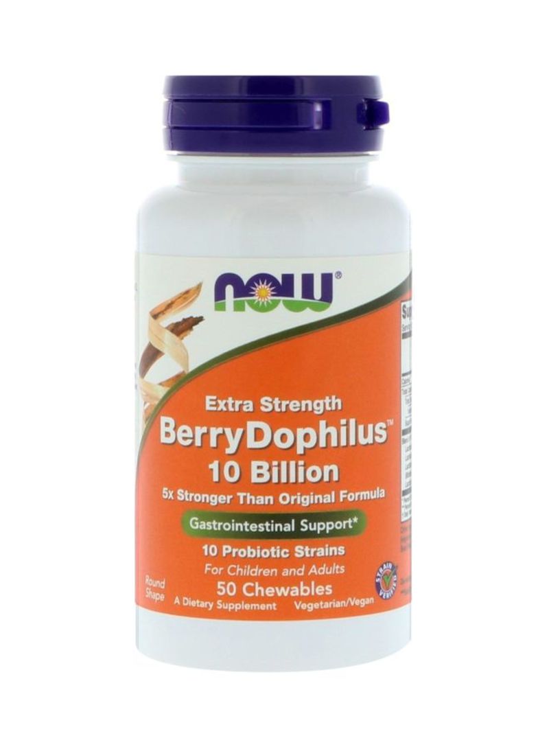 Extra Strength Berry Dophilus 10 Billion Dietary Supplement - 50 Chewables
