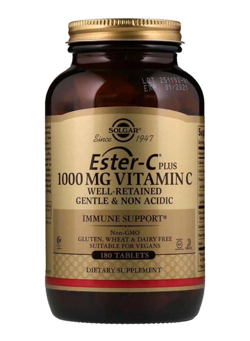 سولجر إستر- سي بلس 1000 مجم فيتامين C لدعم المناعة - 180 قرص
