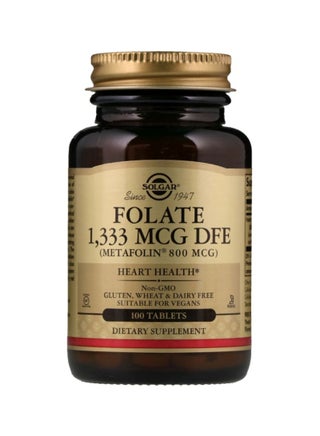 Folate As Metafolin 1333 mcg - 100 Tablets - v1596176481/N32775930A_1