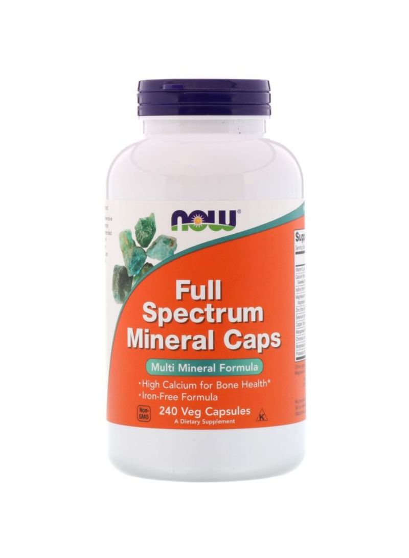 Now Foods Full Spectrum Minerals Caps Dietary Supplement - 240 Veg Capsules