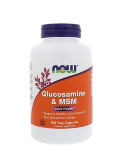 Glucosamine And MSM Dietary Supplement - 180 Veg Capsules