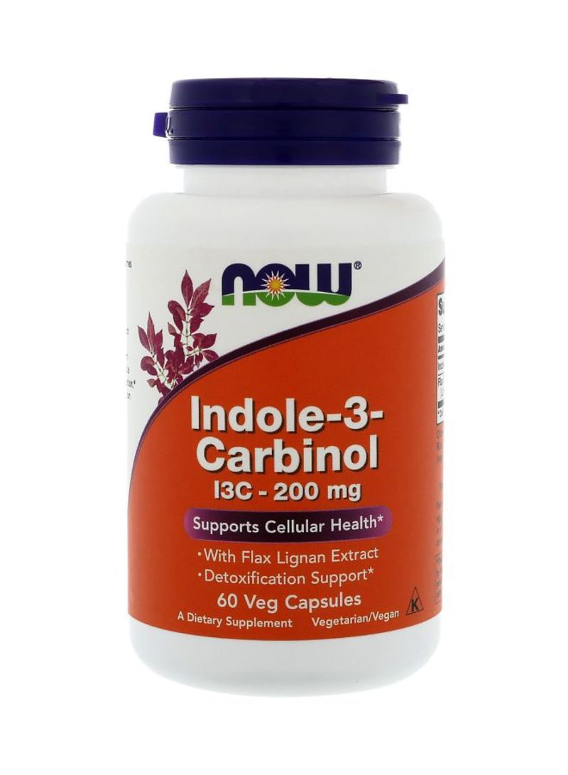 Now Foods Indole-3-Carbinol Dietary Supplement 200 mg - 60 Veg Capsules