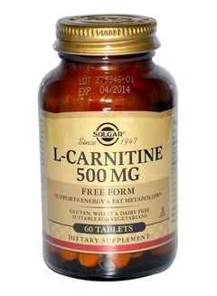 L-Carnitine Dietary Supplement 500 mg - 60 Tablets