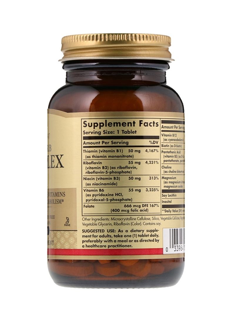 Solgar Megasorb B-Complex Supplement - 100 Tablets - Image 2