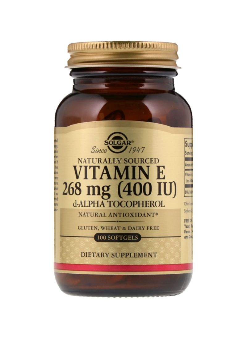 Solgar Naturally Sourced Vitamin E 268 mg 400IU - 100 Softgel