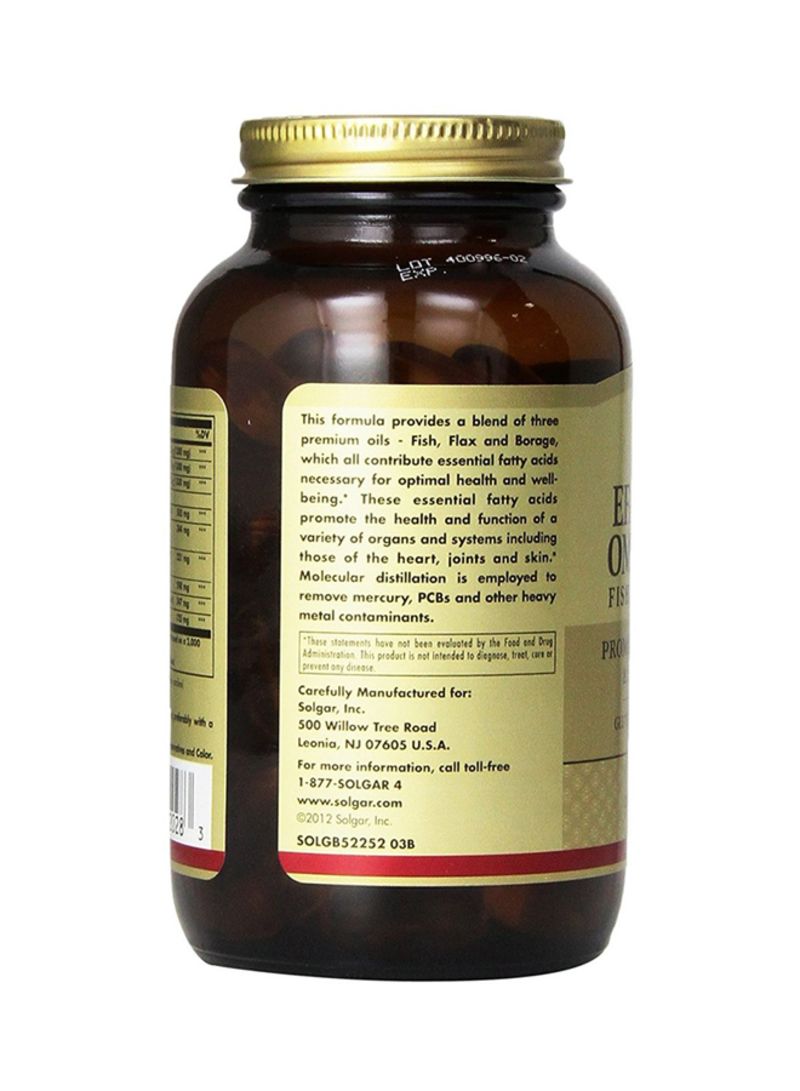 Solgar Omega 3-6-9 Fish Flax Borage - 120 Softgels - Image 2