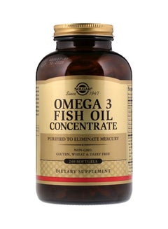 Solgar Omega-3 Fish Oil Concentrate Dietary Supplement - 240 Softgels ...