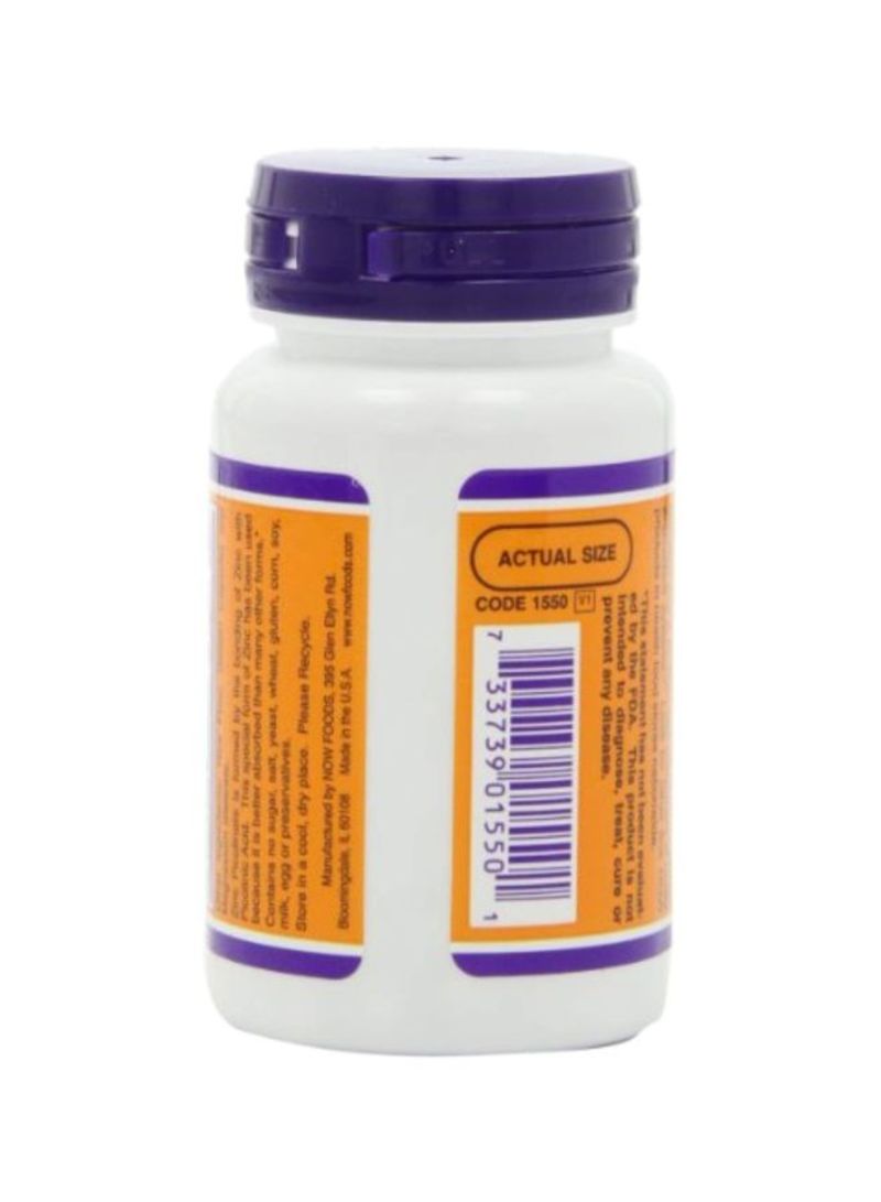 ناو فودز Pack Of 3 Zinc Picolinate 50 mg Dietary Supplement - 60 Capsules - Image 4