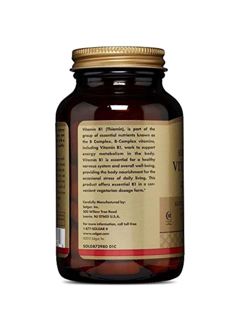 Solgar Vitamin B1, 500 mg, 100 Tablets - Image 4
