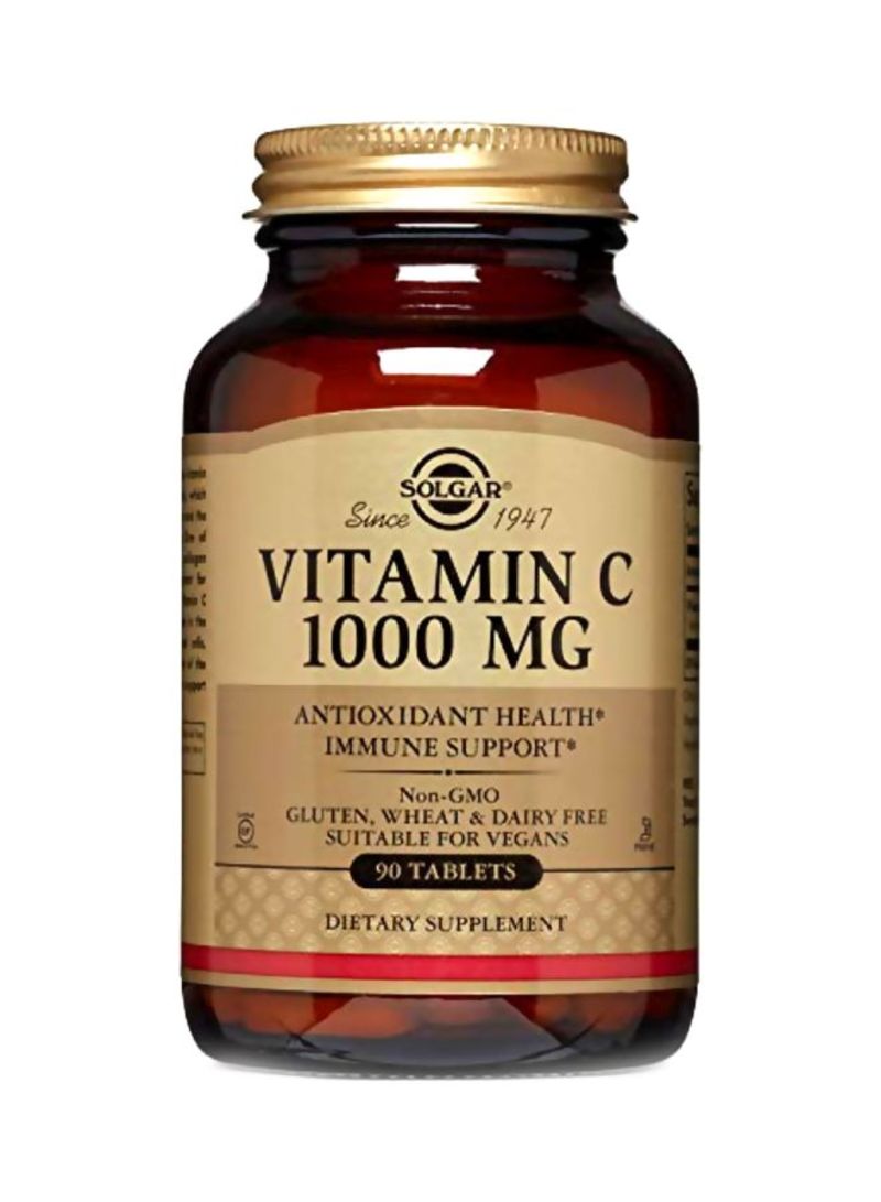 Solgar Vitamin C Dietary Supplement 1000 mg - 90 Tablets - Image 1