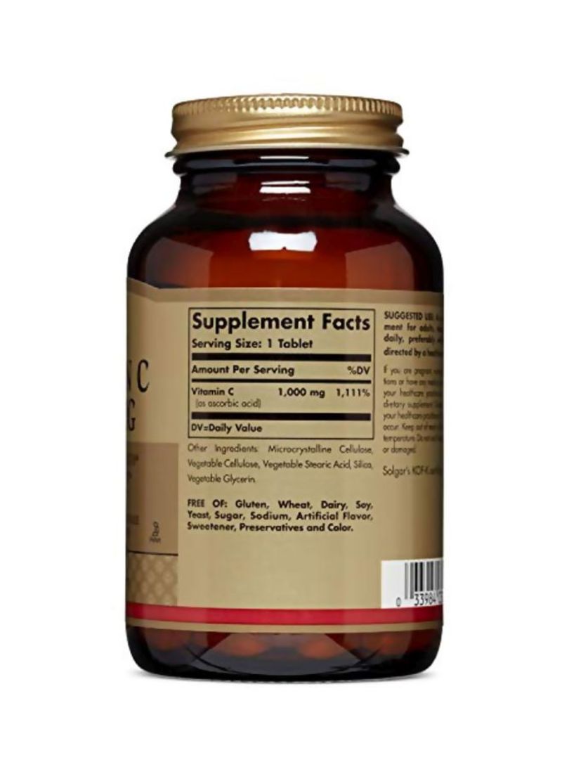 Solgar Vitamin C Dietary Supplement 1000 mg - 90 Tablets - Image 2