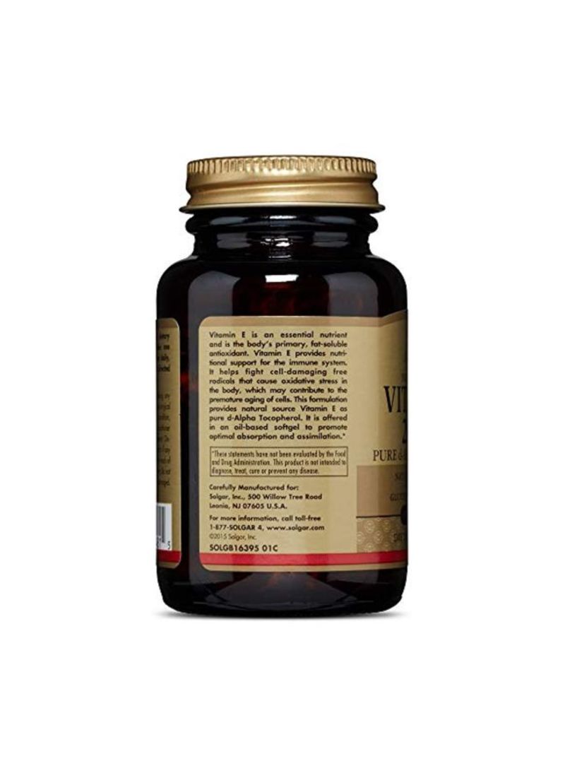 Solgar Natural Source Vitamin E Dietary Supplement 200 IU - 100 Capsules - Image 4