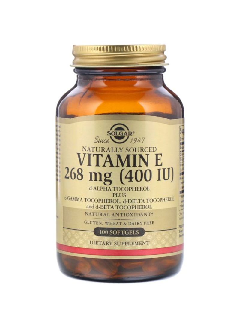 Solgar Naturally Sourced Vitamin E 268 mg Dietary Supplement - 100 Softgels