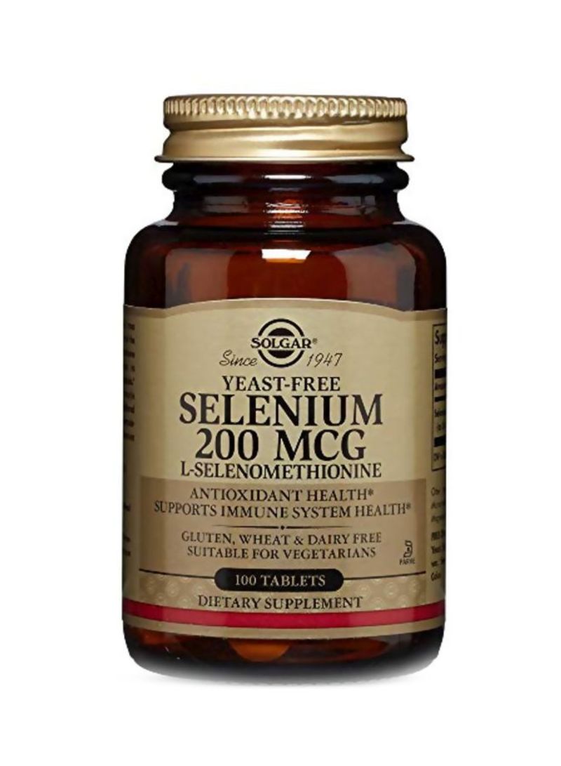 Solgar Yeast Free Selenium Dietary Supplement 200 mcg - 250 Tablets - Image 1
