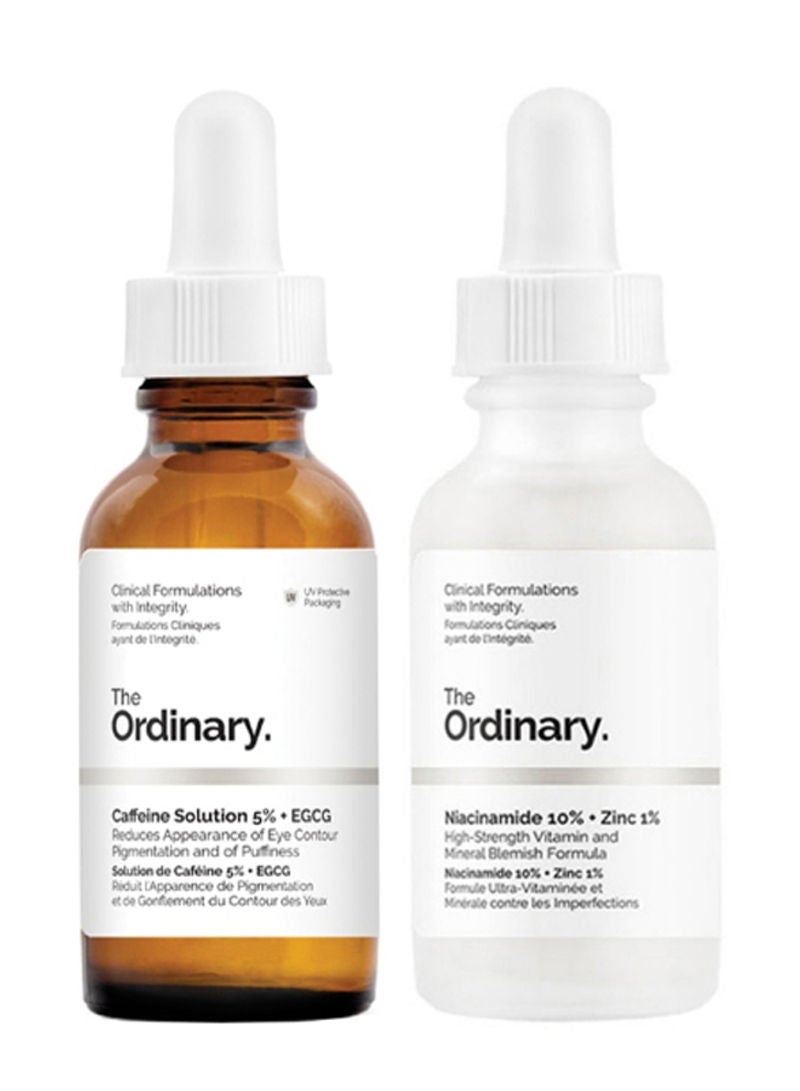 The Ordinary - 2-Piece Caffeine Solution 5% Plus EGCG And Niacinamide 10% Plus Zinc 1 Eye Serum Set 2x30ml - Image 1