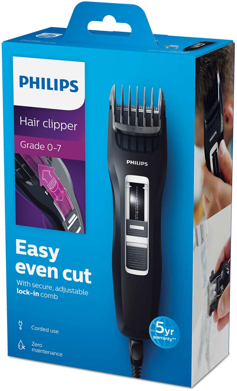 Philips - Hair Clipper, HC3410/13 - Black/Silver - Image 1