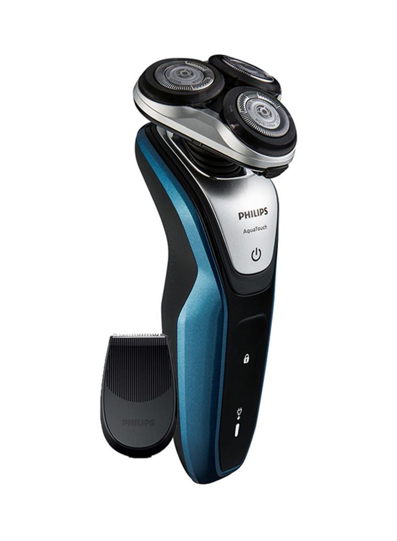 Philips AquaTouch Wet And Dry Electric Shaver Black/Blue  - Image 2