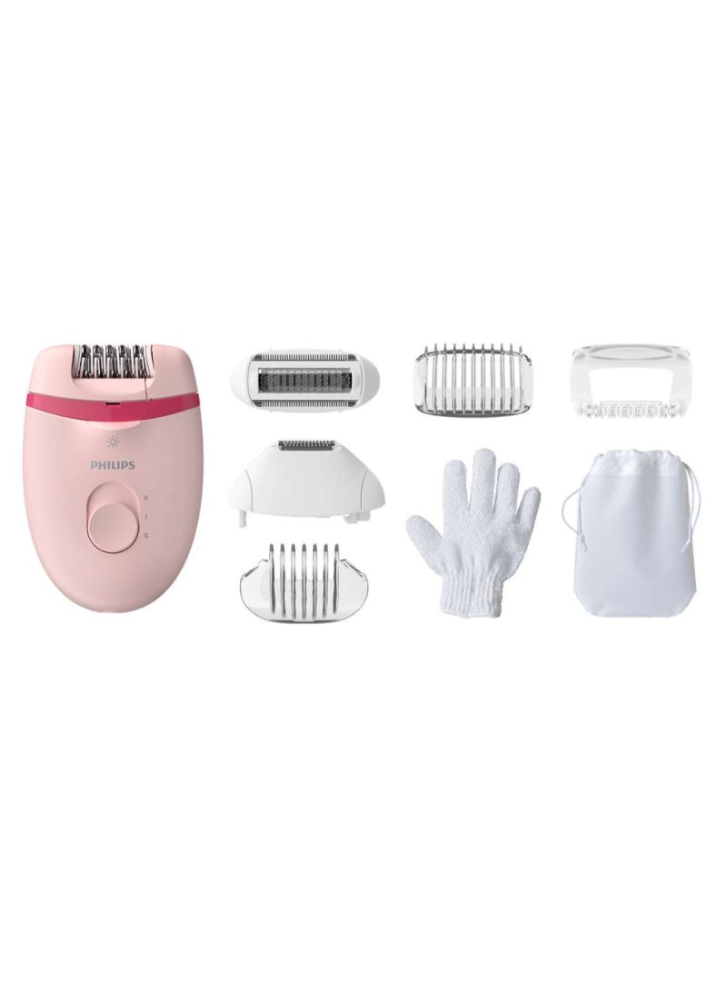 Philips Satinelle Essential Corded Compact Epilator Pink/White/Silver