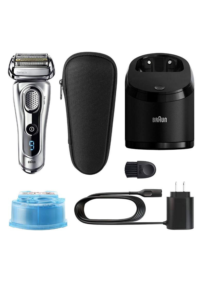 BRAUN - Series 9 9290cc Rechargeable Electric Shaver Kit Black/Silver/Blue 9.9x6.2inch - Image 1
