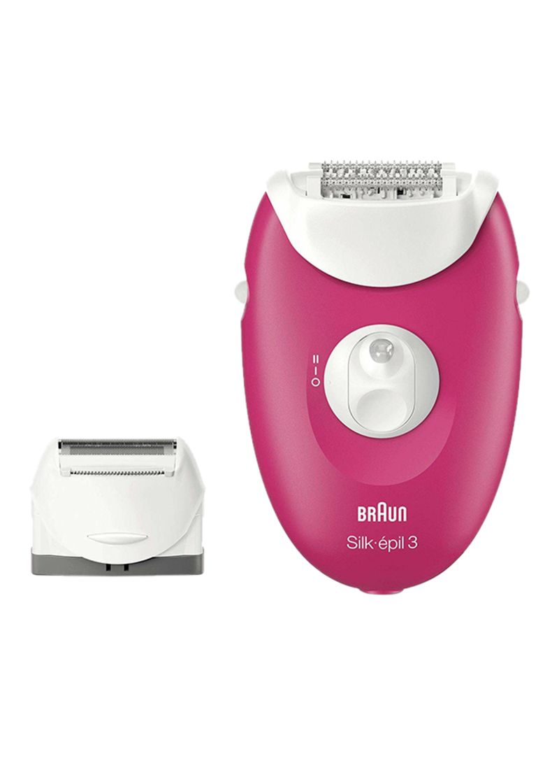 براون ماكينة إزالة الشعر سيلك إبيل 3 وردي غامق - Image 1