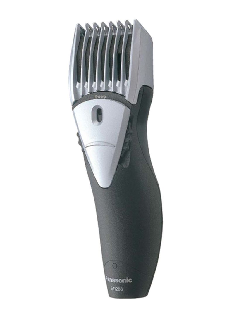 Panasonic - Men'S Rechargeable Beard  Hair Trimmer, 12 Cutting Lenghts, Er 206 Grey/White - Image 1