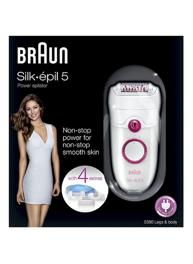 براون ماكينة إزالة الشعر سيلك إبيل 4 في 1 أبيض/ وردي - Image 2