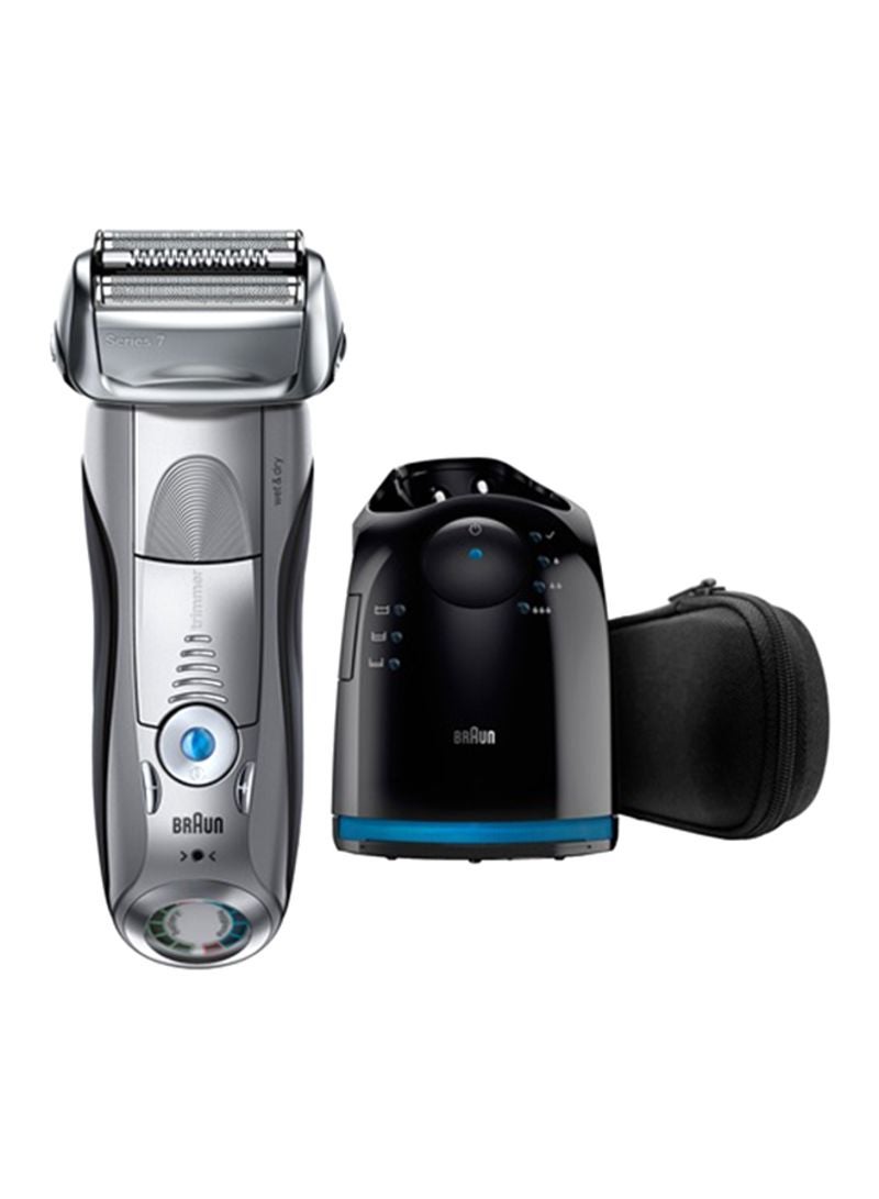 BRAUN Series 7 Wet And Dry Foil Shaver With Charging Stand Silver/Black  - Image 1