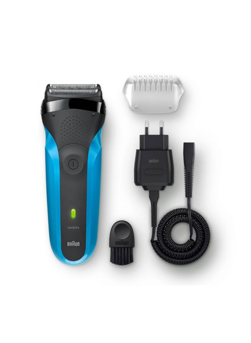 براون آلة حلاقة كهربائية قابلة لإعادة الشحن أسود/أزرق - Image 4