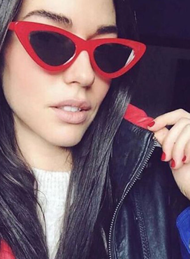 شاربدو نظارة شمسية بإطار على شكل عين القطة مع عدسات حماية من الأشعة فوق البنفسجية للنساء - Image 4