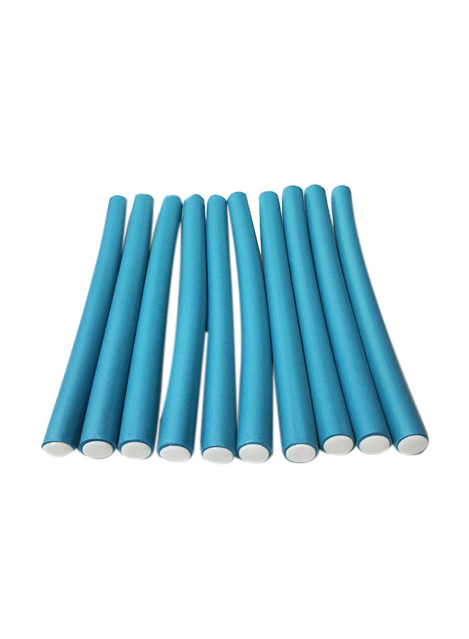 10 Piece Hair Flexible Roller Blue 25cm - Image 3