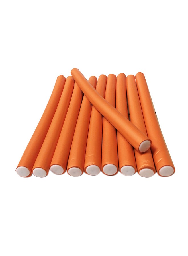 Generic 10 Piece Hair Flexible Roller Orange 25cm  - Image 2
