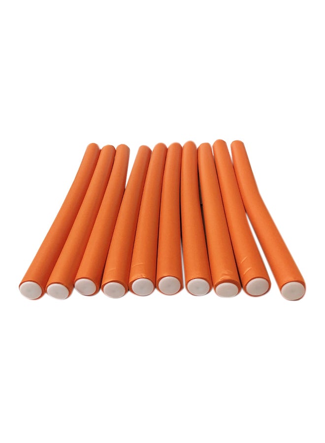 Generic 10 Piece Hair Flexible Roller Orange 25cm  - Image 3