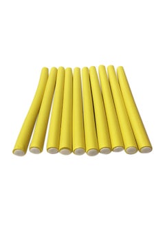 10 Piece Hair Flexible Roller Yellow 25cm - v1596182610/N39557552A_3