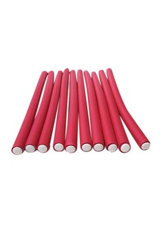 Generic 10 Piece Hair Flexible Roller Pink 25cm  - Image 2