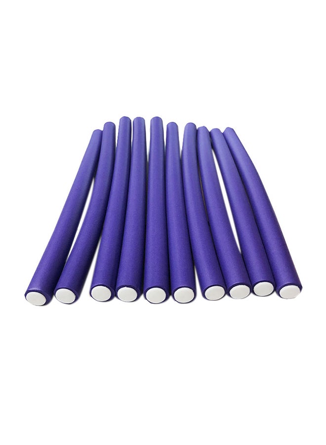 10 Piece Hair Flexible Roller Blue 25cm - Image 2