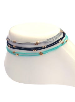Alwan 3-Piece Double Rounded Silk Thread Anklet/Triple Rounded Bracelet  - Image 1