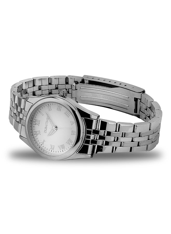 Dubai Time - Women's Classic Analog Wrist Watch B2-FT0100010SV - 28 mm - Silver - Image 1