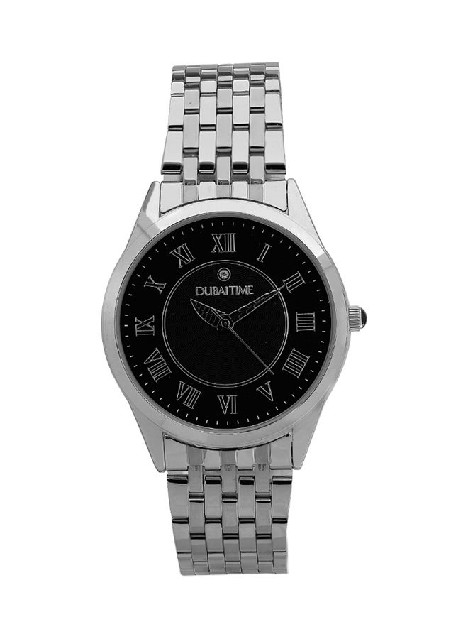 Dubai Time Men's Classic Analog Wrist Watch B2-FT0070007SVB - 38 mm - Silver - Image 1