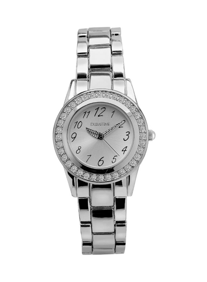 Dubai Time Women's Classic Analog Wrist Watch B2-FT0150015SV - 30 mm - Silver - Image 1