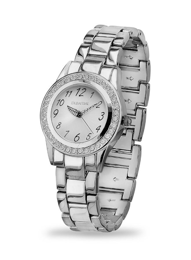 Dubai Time Women's Classic Analog Wrist Watch B2-FT0150015SV - 30 mm - Silver - Image 2