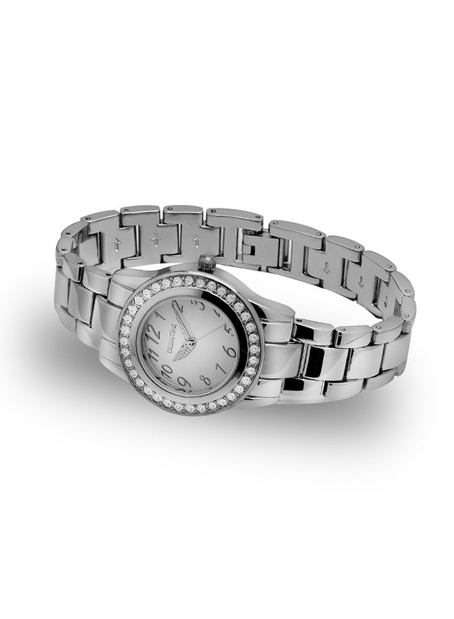 Dubai Time Women's Classic Analog Wrist Watch B2-FT0150015SV - 30 mm - Silver - Image 3