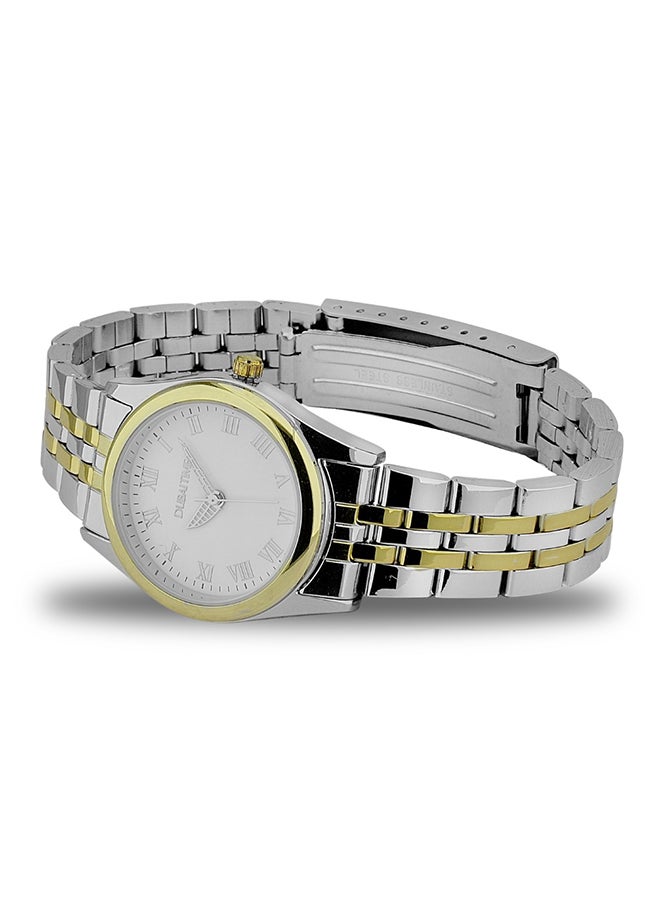 Dubai Time - Women's Classic Analog Wrist Watch B2-FT0100010SVG - 28 mm - Silver/Gold - Image 1
