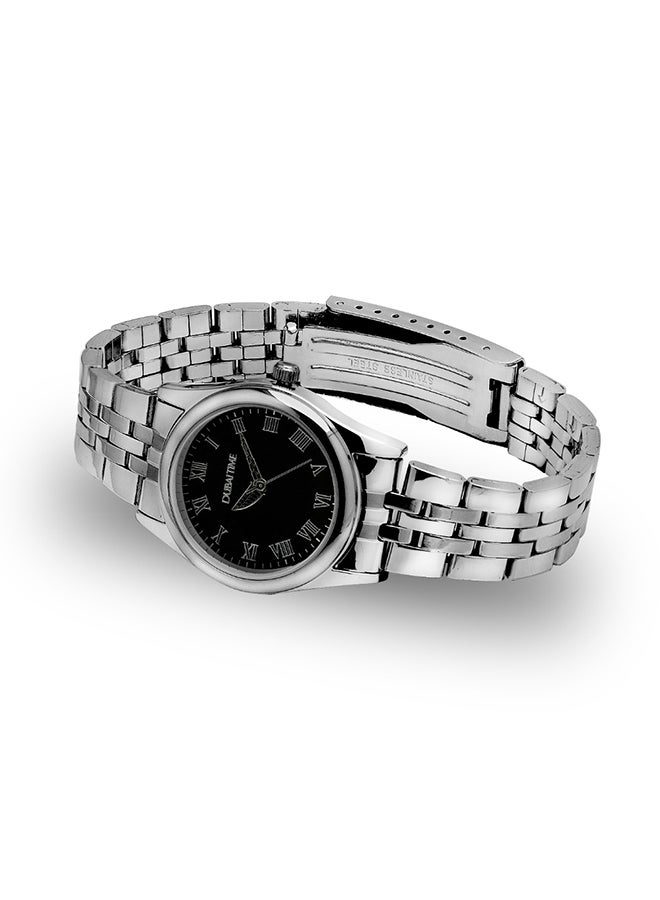 Dubai Time Women's Classic Analog Wrist Watch B2-FT0100010SVB - 28 mm - Silver - Image 3