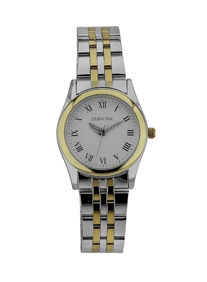 Dubai Time - Women's Classic Analog Wrist Watch B2-FT0100010SVG - 28 mm - Silver/Gold - Image 1