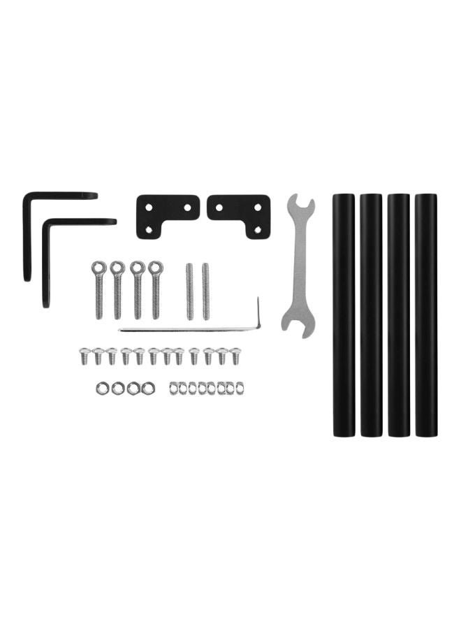 Creality 3D - 40-Piece Aluminium Profile Pull Rod Kit For CR-10/CR-10S 3D Printer Black/Silver - Image 1