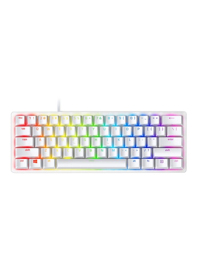 Razer Huntsman Mini Linear Optical Switches(Red), 60% Gaming Keyboard, Chroma Rgb Lighting, Pbt Keycaps, Onboard Memory - Mercury White White - Image 1