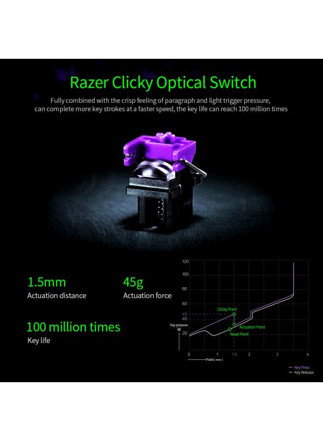 Razer Huntsman Mini Linear Optical Switches(Red), 60% Gaming Keyboard, Chroma Rgb Lighting, Pbt Keycaps, Onboard Memory - Mercury White White - Image 2